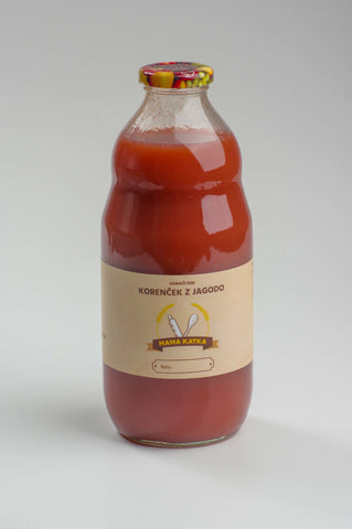 Domači sok korenček z jagodo